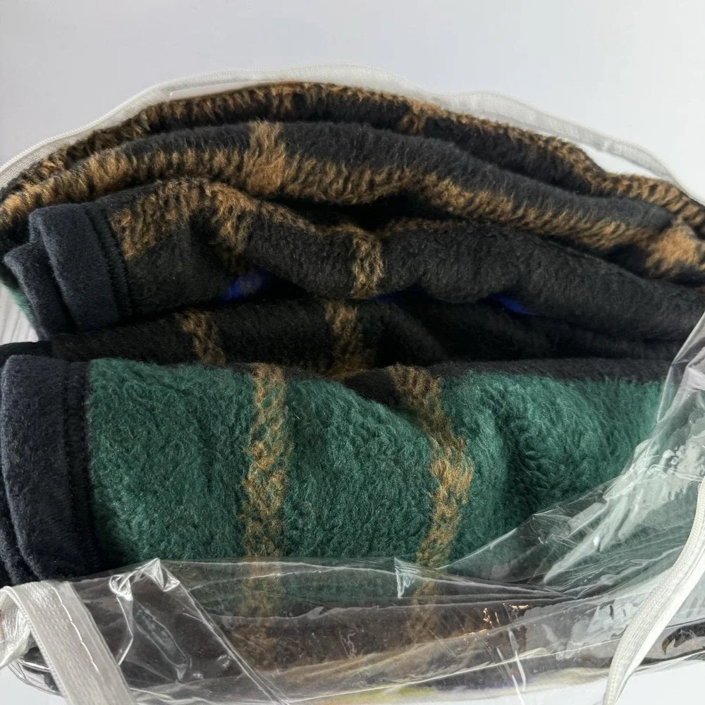 Biederlack of America Rowan Plaid Blanket Throw 60x80 Reversible USA 268336